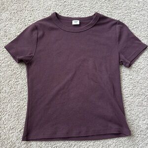 Aritzia Sunday Best Little Ribbed Tshirt